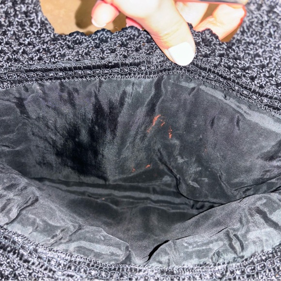 HANDMADE LIKE NEW Elegant Black Textured Clutch - Picture 3 of 6